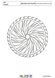 Mandala boyama sayfaları